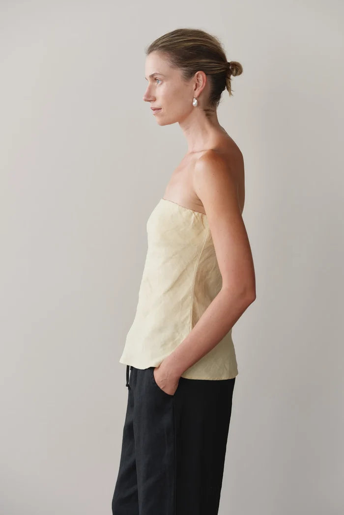 Butter Linen Tube Top