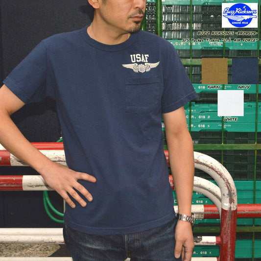 BUZZ RICKSON'S "BR79579" S/S POCKET T-SHIRT "U.S. AIR FORCE"