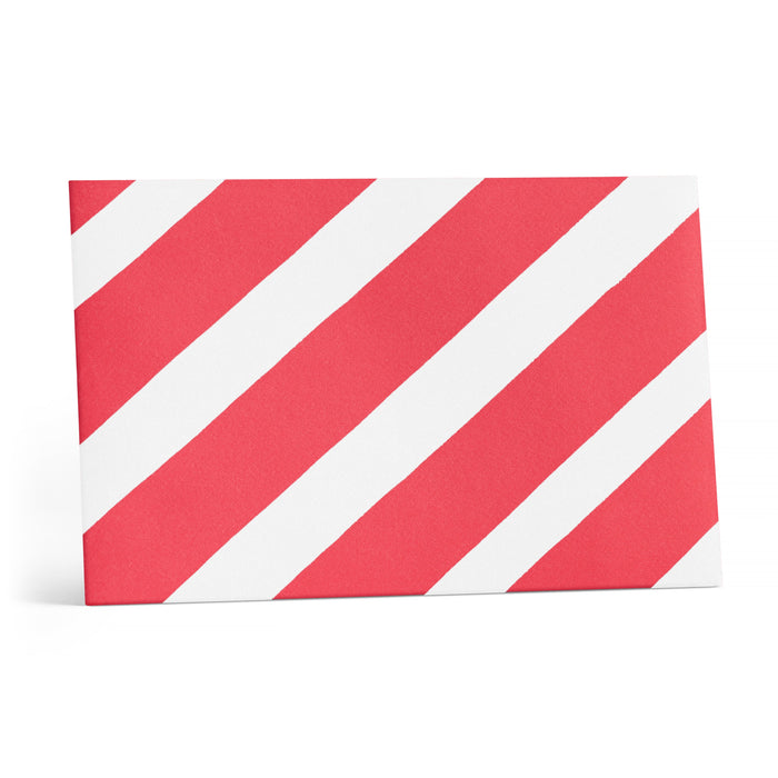 Candy Cane Stripe Little Note Envelope on a white background.