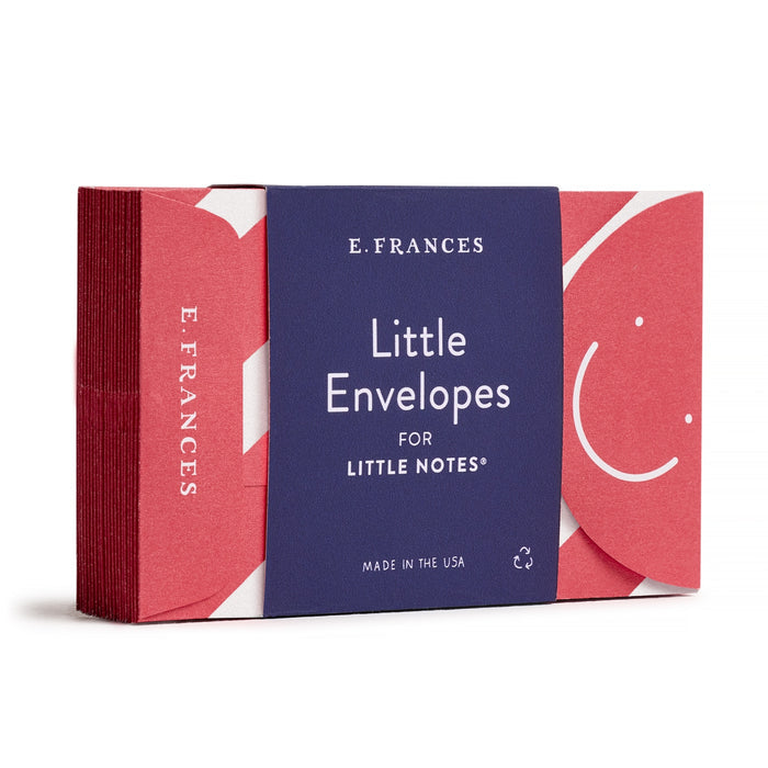 Set of E. Frances Little Envelopes on a white background.