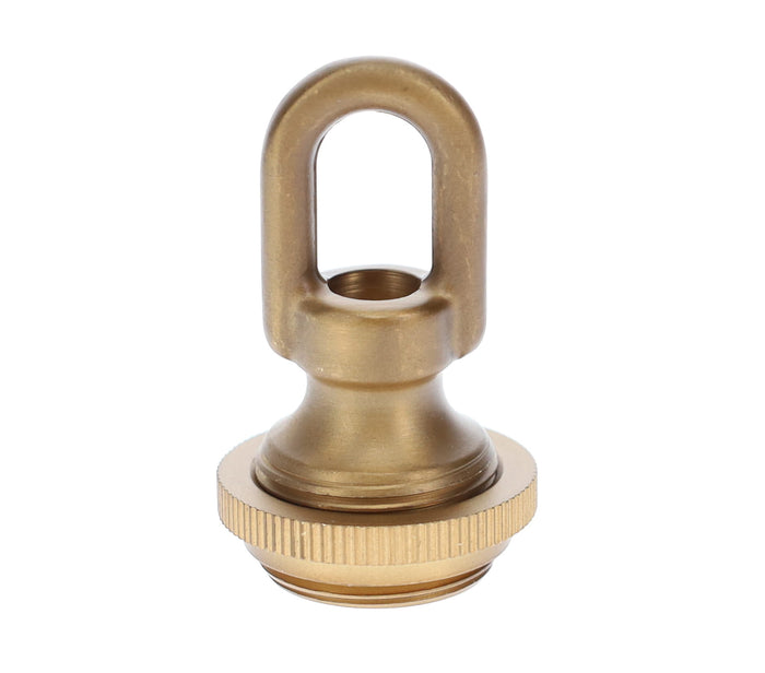 Cast Antique Brass Finish Screw Collar Canopy Set, 1/4F Tap, Mounting Hardware Kit (10951A)