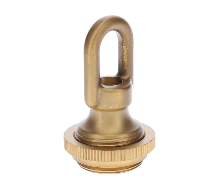 Cast Antique Brass Finish Screw Collar Canopy Set, 1/4F Tap, Mounting Hardware Kit (10951A)
