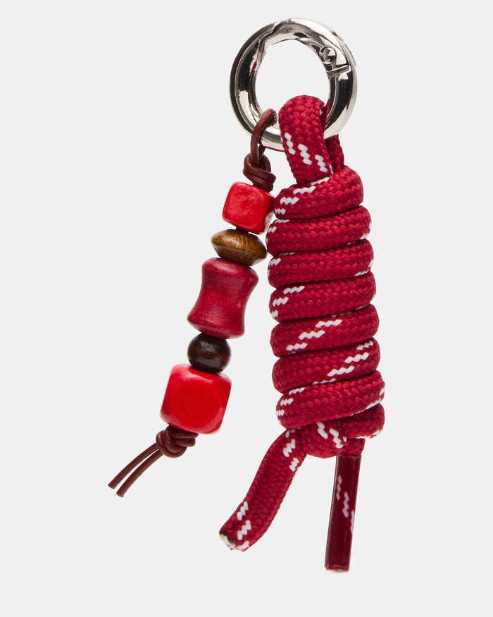 CHILI Red Beaded Cord Clip-On Shoe Charm Accessory | Steve Madden