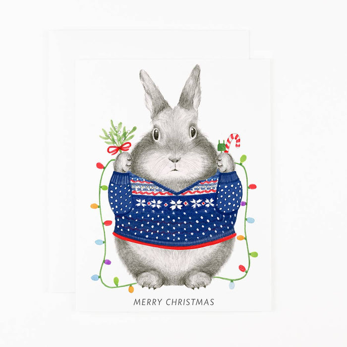 Christmas Bunny Card Set