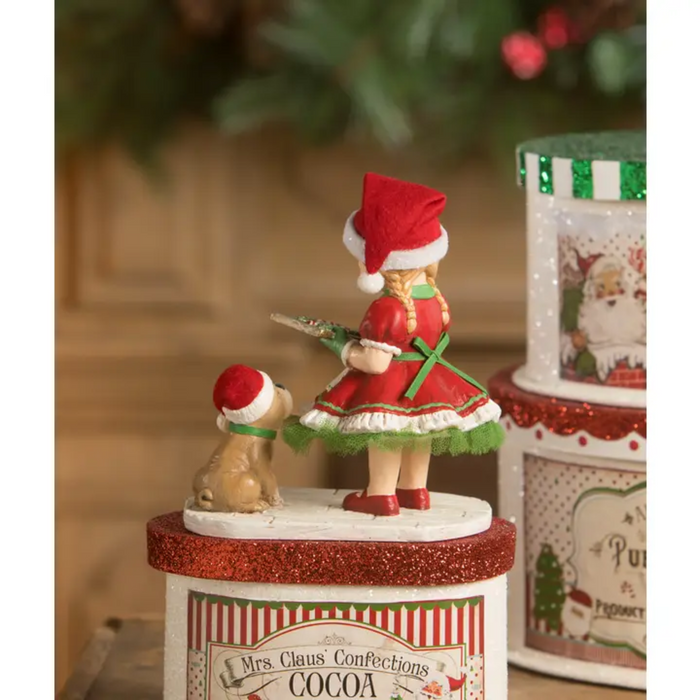 Christmas Cookie Caroline Decor back view, by Bethany Lowe Designs