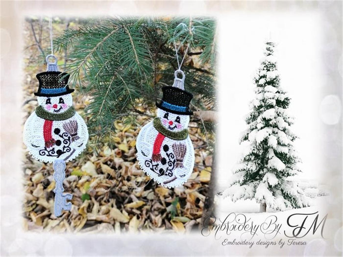 Christmas key snowman No.3