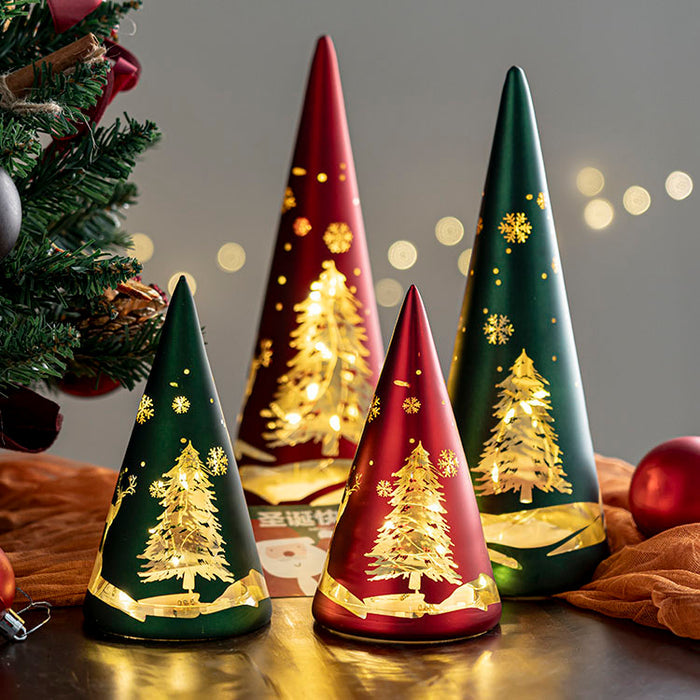 Christmas Tree Cone-Shaped Night Light