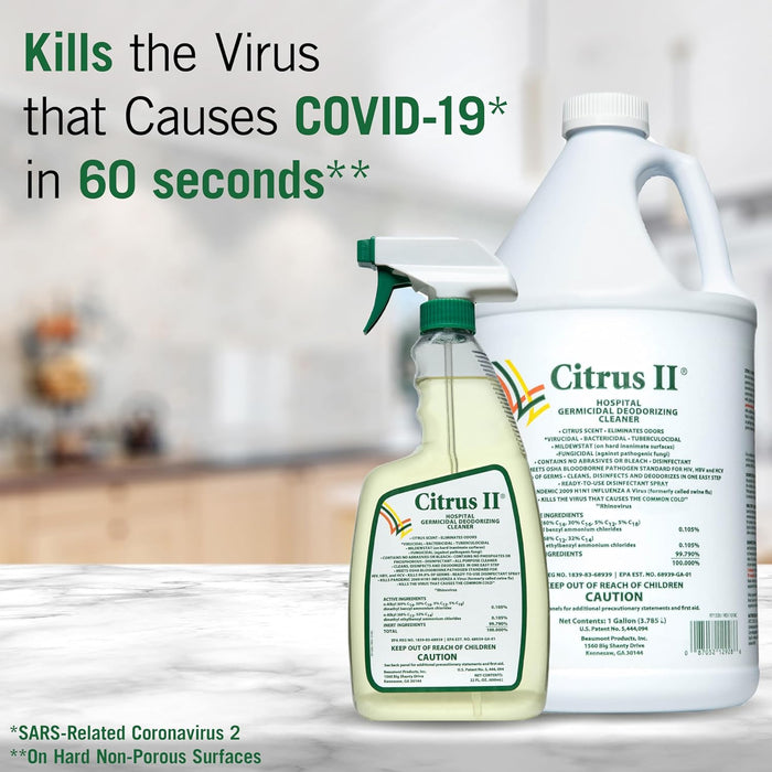 Citrus II Germicidal Deodorizing Cleaner, 1 Gallon Jug - 633712928-Single - LL Medico
