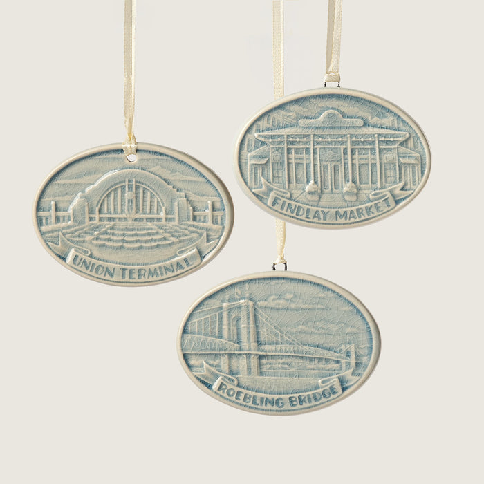 City Scene Ornament Trio, Teton