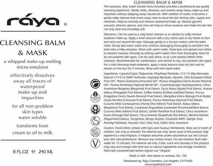 CLEANSING BALM & MASK (155) RAYA SPA - rayaspa