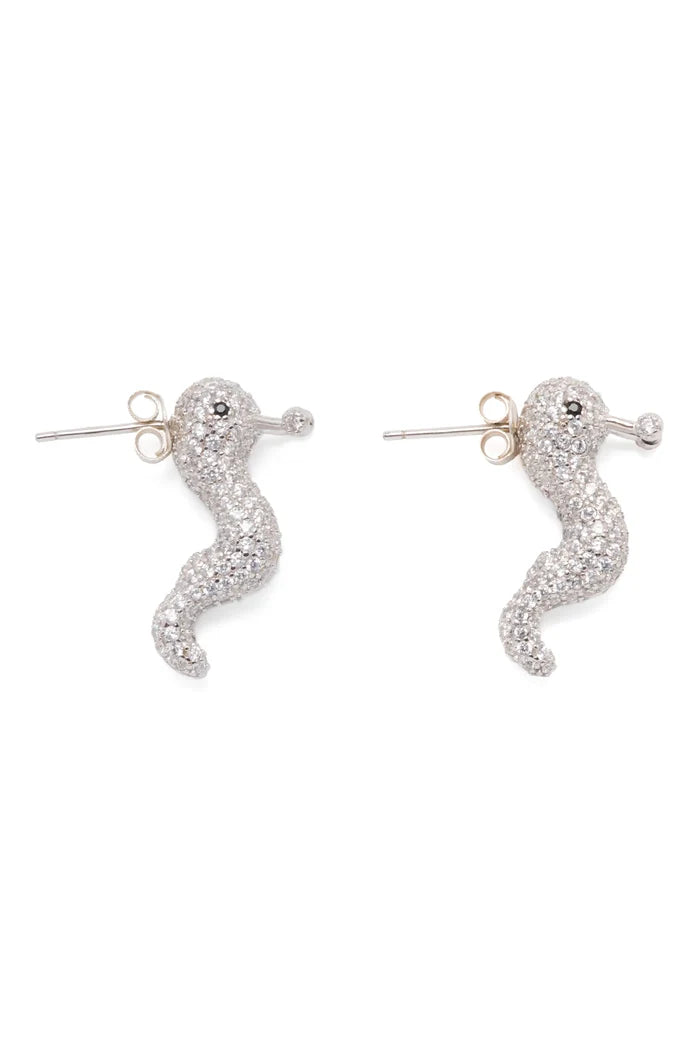 Clear Slug Earrings
