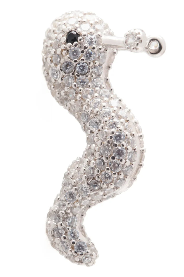 Clear Slug Earrings