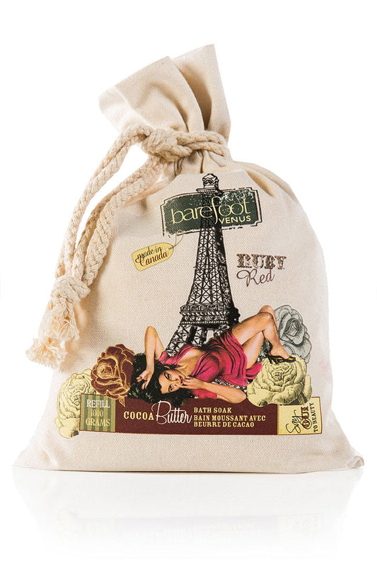 Cocoa Butter Bath Soak Bulk Bag - Ruby Red