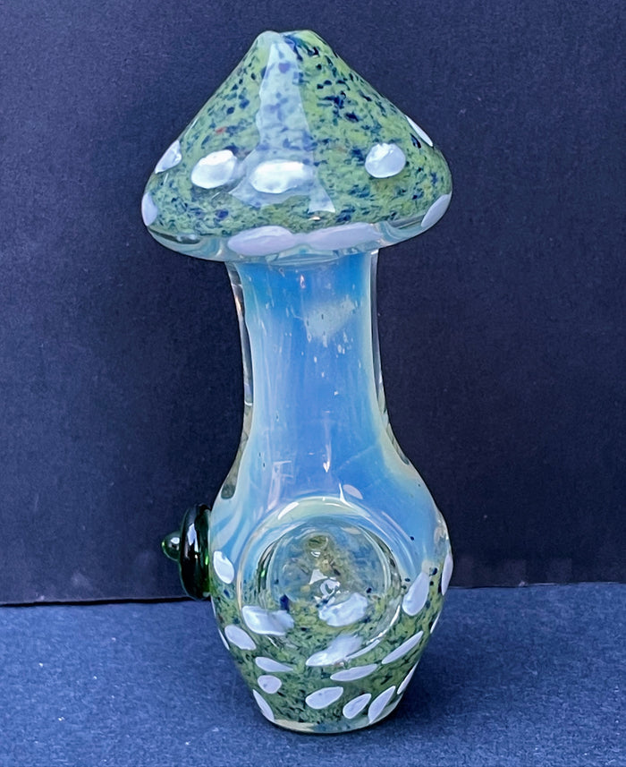 Collectible 11.5" Best Glass Rig w/Mushroom in Multi Colors & Mushroom Pipe