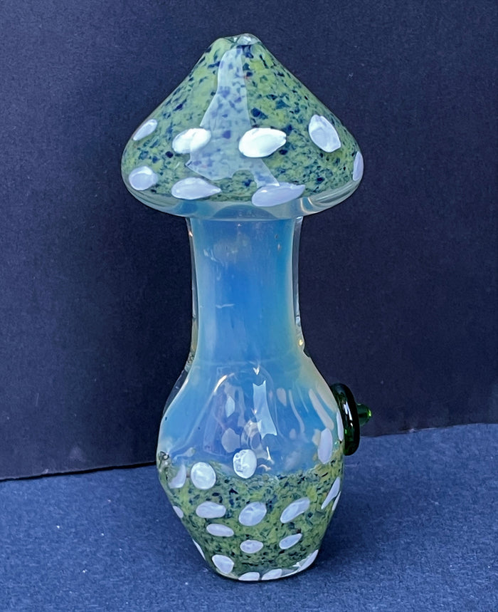 Collectible 11.5" Best Glass Rig w/Mushroom in Multi Colors & Mushroom Pipe