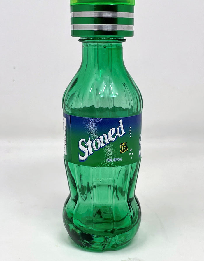 Collectible Best Mini Thick Glass Bottle 7" Bong Stoned get high Label