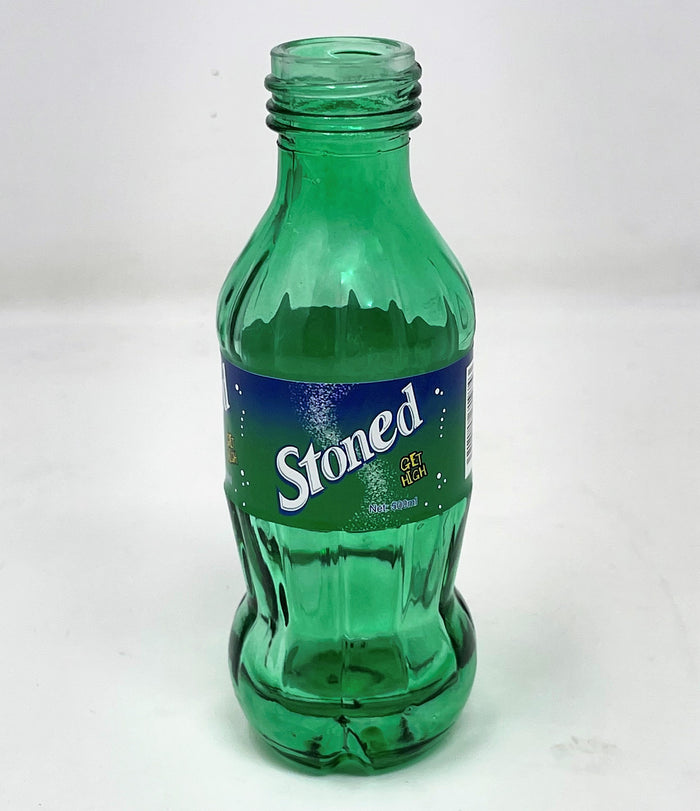 Collectible Best Mini Thick Glass Bottle 7" Bong Stoned get high Label