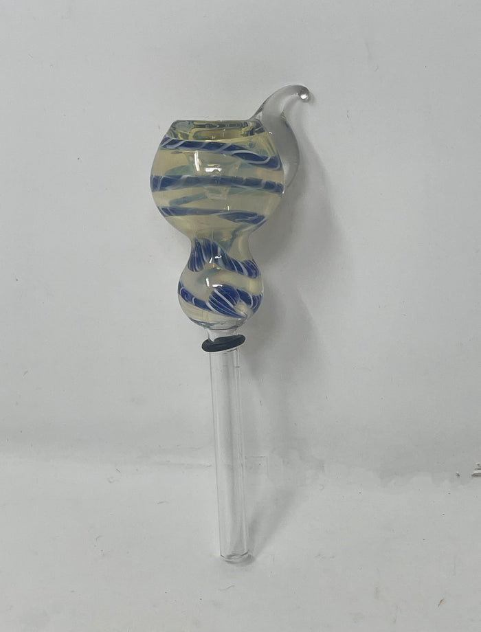 Collectible Thick Fumed Bowl Slide Downstem Bowl attached