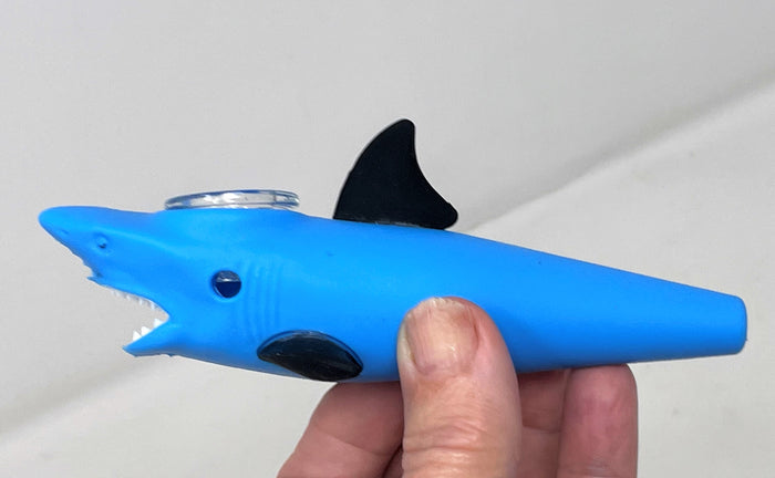 Collectible Thick Silicone Unbreakable 5.5" Shark Hand Spoon Pipe Bowl
