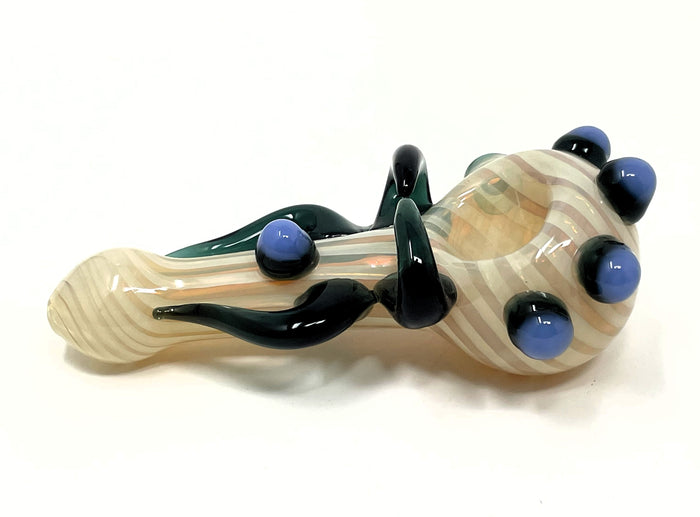 Collectible Unique Handmade 6" Thick Glass Hand Pipe