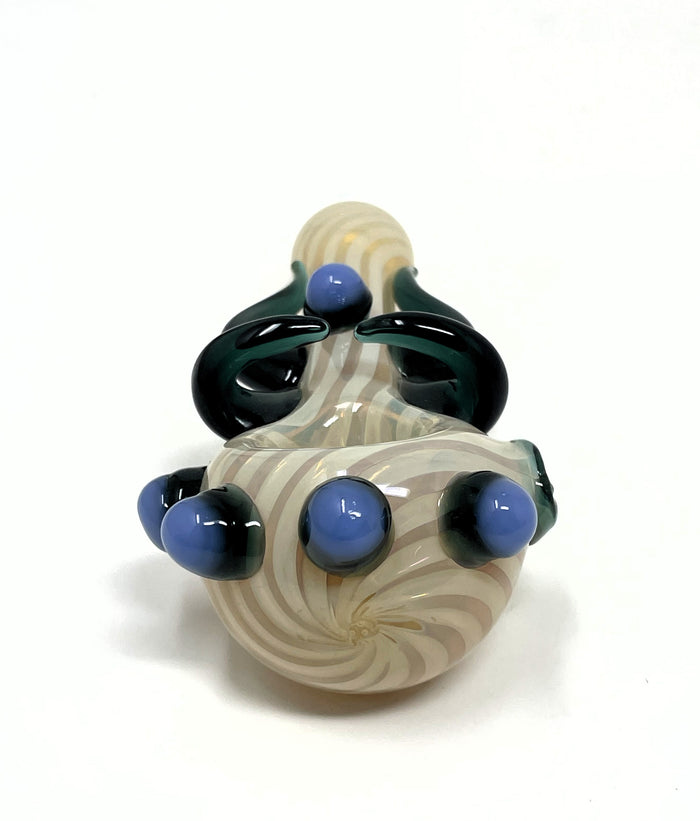 Collectible Unique Handmade 6" Thick Glass Hand Pipe