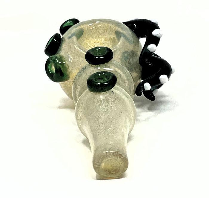 Collectible Unique Handmade Thick Glass 6" Hand pipe