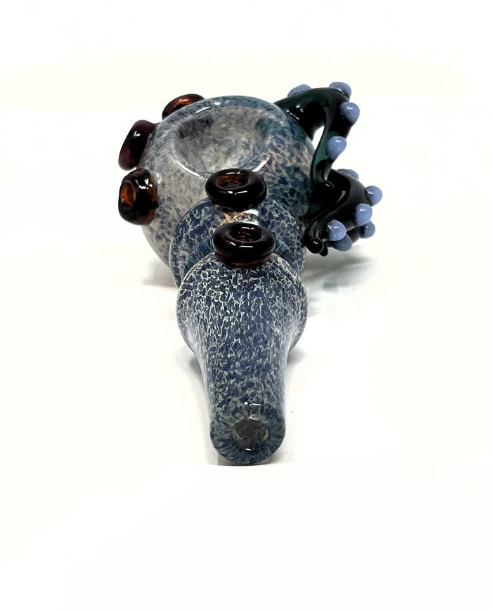Collectible Unique Handmade Thick Glass 6" Hand pipe