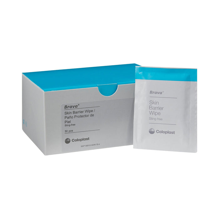 Coloplast Brava Sting-Free Skin Barrier Wipes, 2.75 x 4 Inch