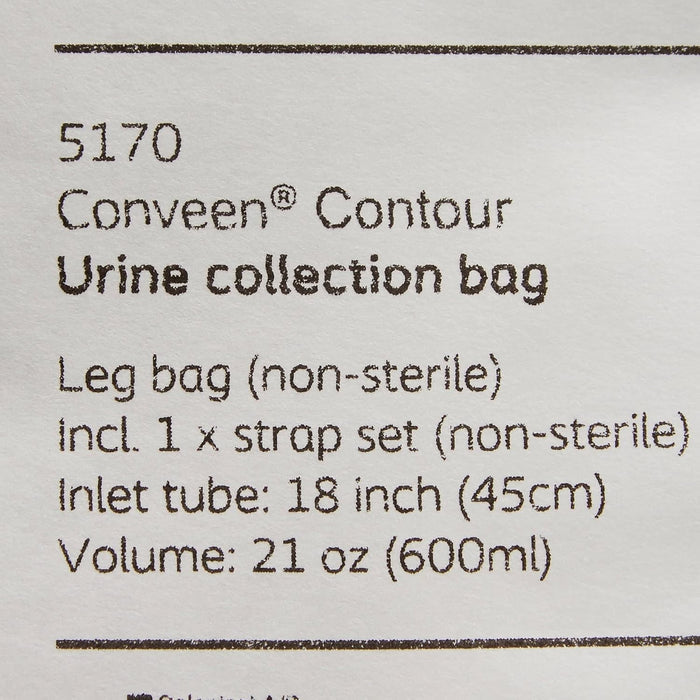Coloplast Conveen Contour Leg Bag, 600 mL