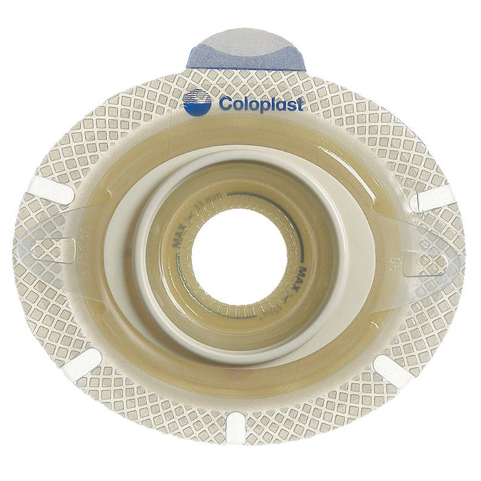 Coloplast SenSura Click Xpro Ostomy Skin Barrier, Flat, Pre-Cut, 33 mm Stoma Opening, 40 mm Flange, Green, Extended Wear, Box of 5 - 10017 - LL Medico