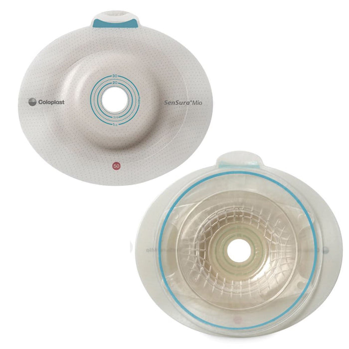 Coloplast SenSura Mio Click Deep Convex Precut Ostomy Barrier, Red, 50mm Flange/21mm Opening, Box of 5 - 16953 - LL Medico