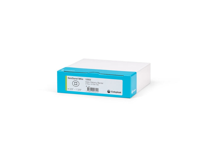 Coloplast SenSura Mio Click Flat Ostomy Barrier, Cut-to-Fit 10-65 mm Opening, Yellow, 70 mm Flange, Box of 5 - 10531-Box - LL Medico