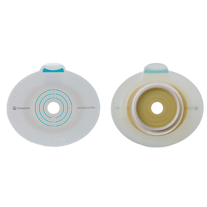 Coloplast SenSura Mio Click Flat Ostomy Barrier, Cut-to-Fit 10-65 mm Opening, Yellow, 70 mm Flange, Box of 5 - 10531-Box - LL Medico