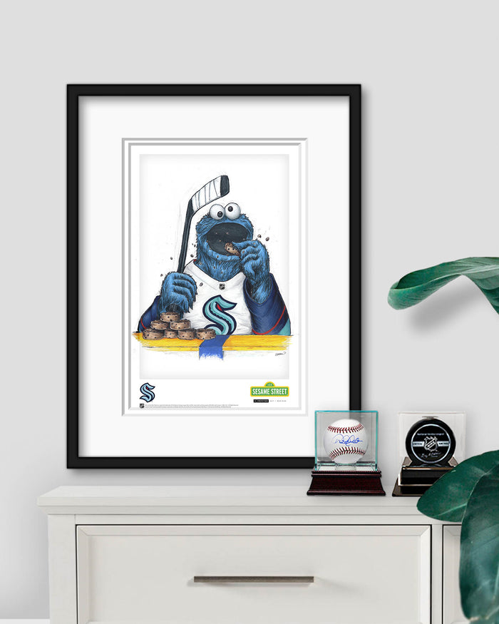Cookie Monster x NHL Kraken Limited Edition Art Print