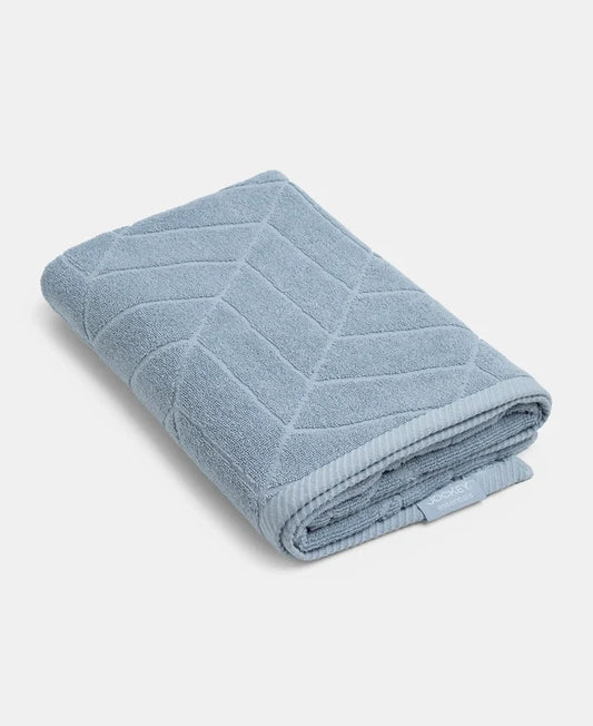 Cotton Terry Ultrasoft and Durable Patterned Bath Towel - Dusty Blue