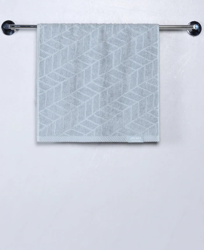 Cotton Terry Ultrasoft and Durable Patterned Hand Towel - Dusty Blue (Pack of 2)