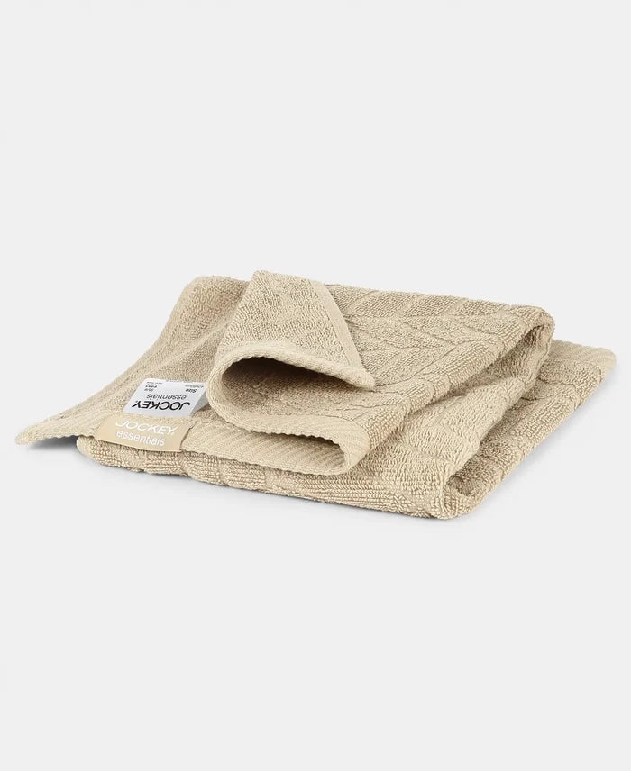 Cotton Terry Ultrasoft and Durable Patterned Hand Towel - Nomad (Pack of 2)