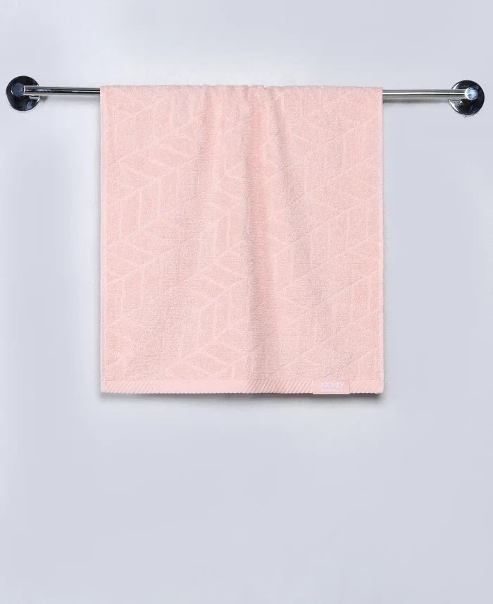 Cotton Terry Ultrasoft and Durable Patterned Hand Towel - Skin (Pack of 2)