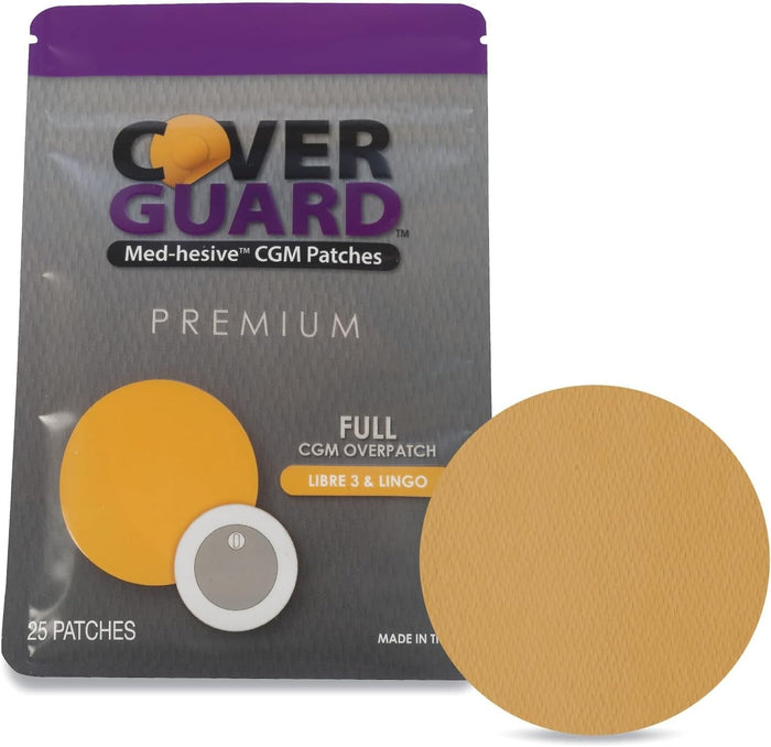 CoverGuard CGM Overpatch for FreeStyle Libre 3, Tan - 101-100T-Pack - LL Medico