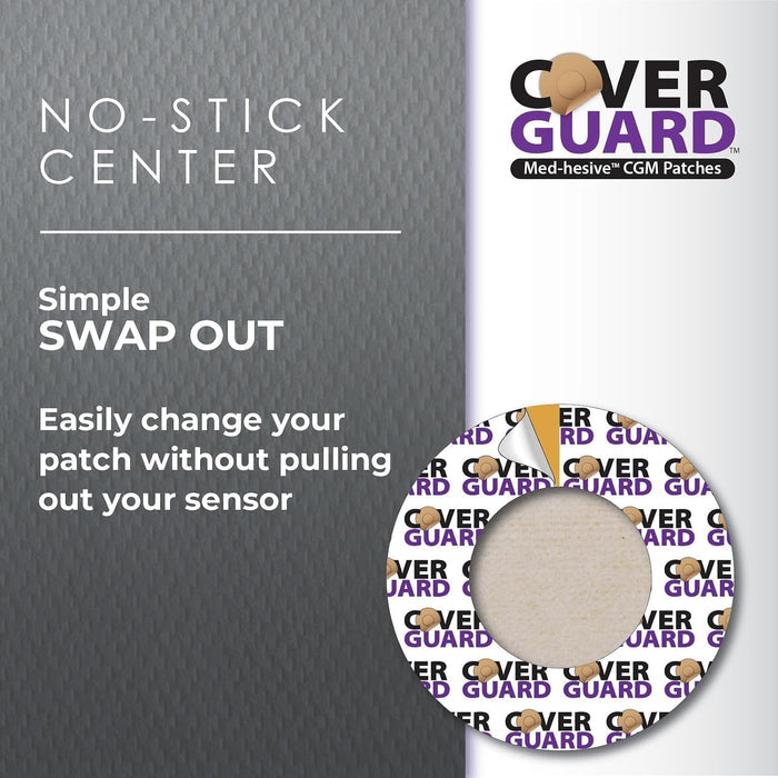CoverGuard CGM Overpatch for FreeStyle Libre 3, Tan - 101-100T-Pack - LL Medico