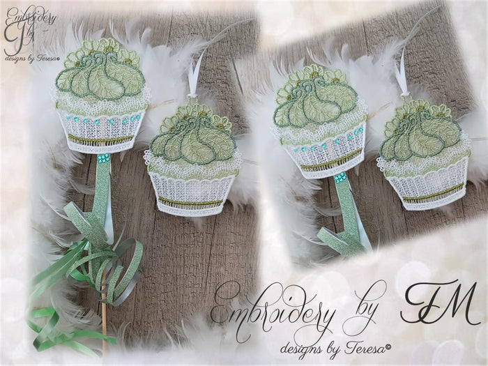 Cupcake No.4 FSL/4x4 hoop/two variations