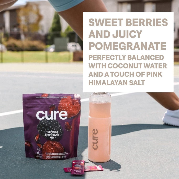 Cure Hydration Electrolyte Drink Mix, Berry Pomegranate, 7.6 oz - HM7002-Single - LL Medico
