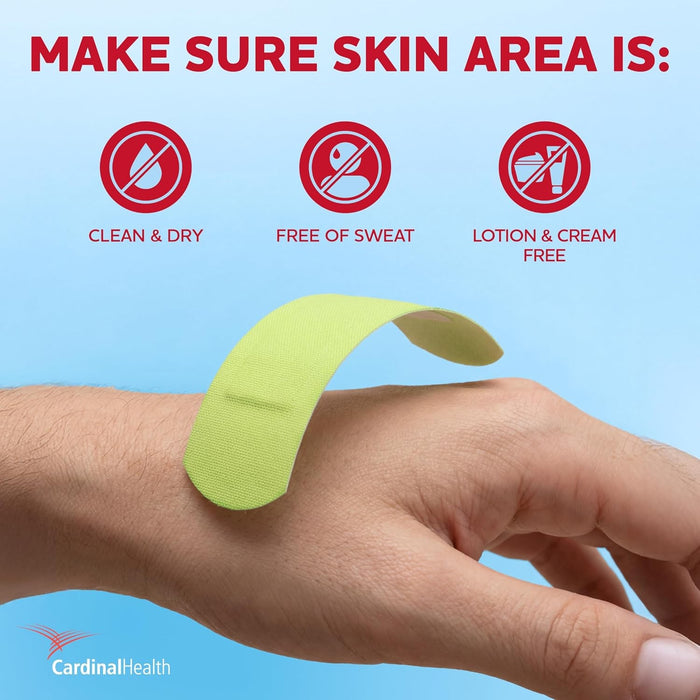 Cardinal Health Curity Neon Adhesive Strip, 1 x 3 Inch