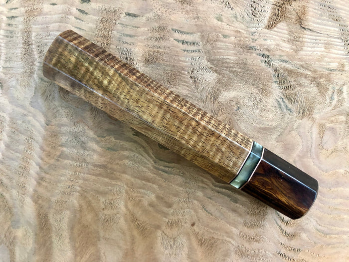 Custom Japanese Knife Handle - Tasmanian Blackwood