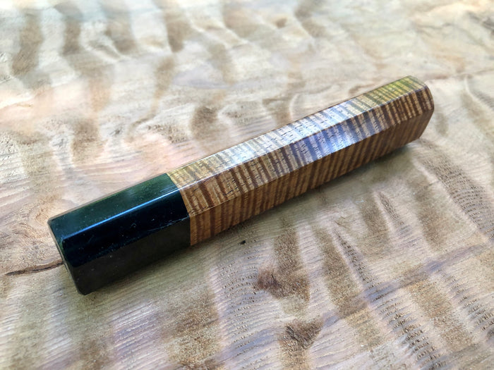 Custom Japanese Knife Handle (Wa Handle) - Tasmanian Blackwood and Buffalo Horn