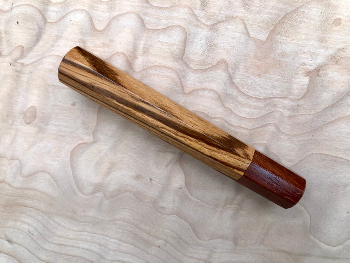 Custom Japanese Knife Handle (Wa Handle) - Zebrawood