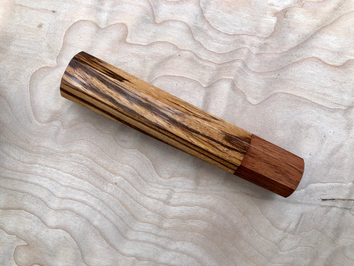Custom Japanese Knife Handle (Wa Handle) - Zebrawood