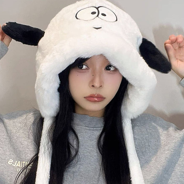 Cute Puppy Winter Hat with Ears