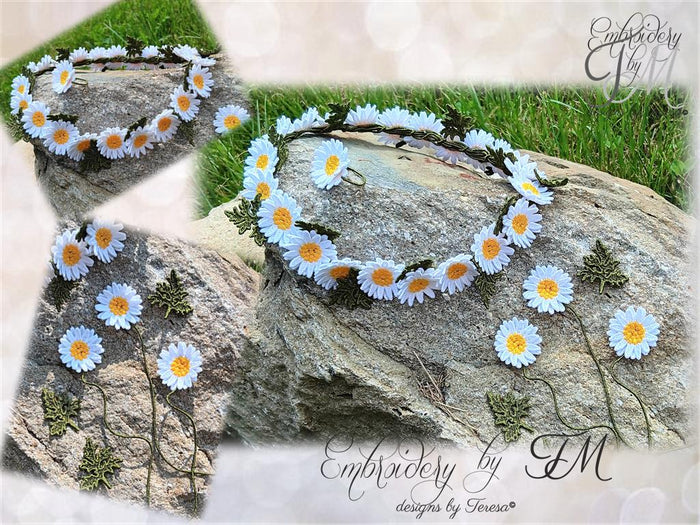 Daisies for wreath making /5x7 hoop