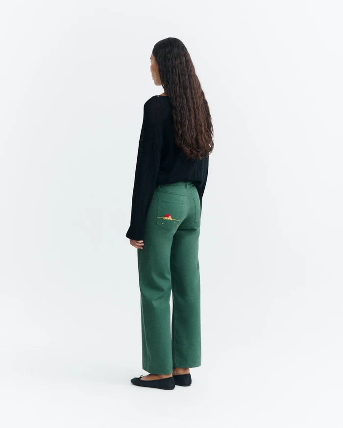 Dark Green Kettan Pants